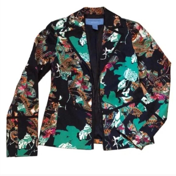 Doncaster Jackets & Blazers - Doncaster Sport Blazer Lined Floral  Paisley Print Jacket